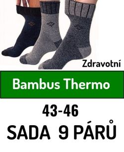 Akce ponožky termo bambus